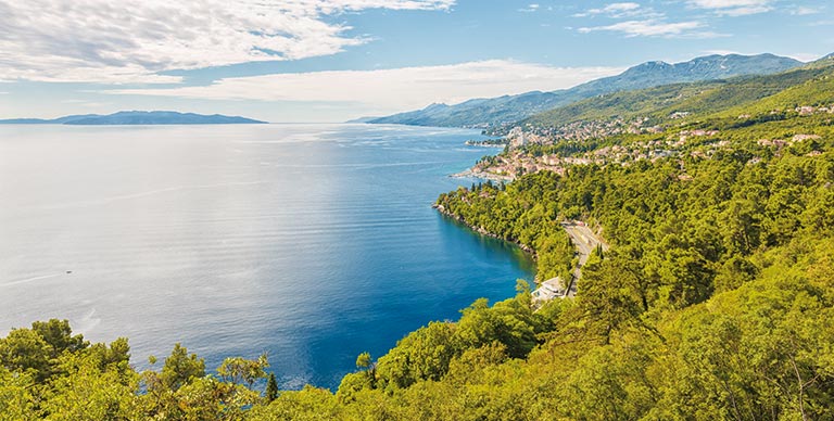 The coastline at Opatija